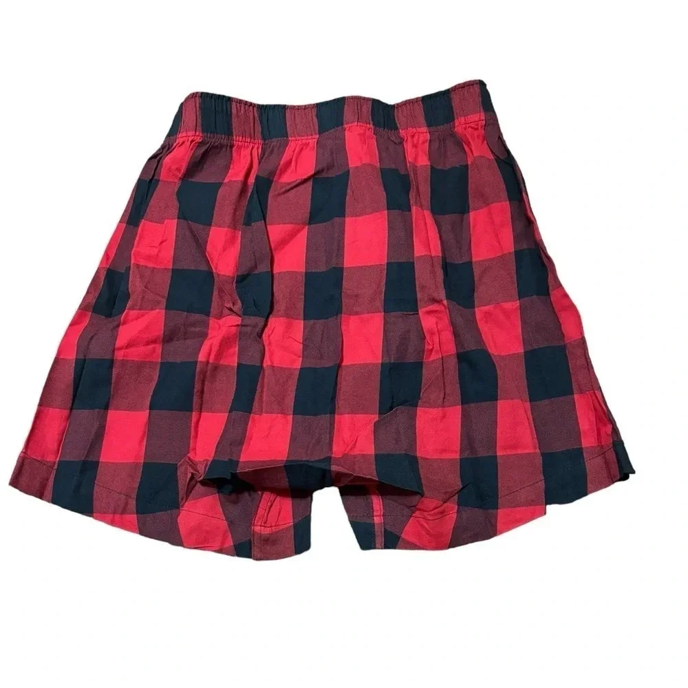 Mens J. Crew Buffalo Check Red Boxers, NWT, Size XS